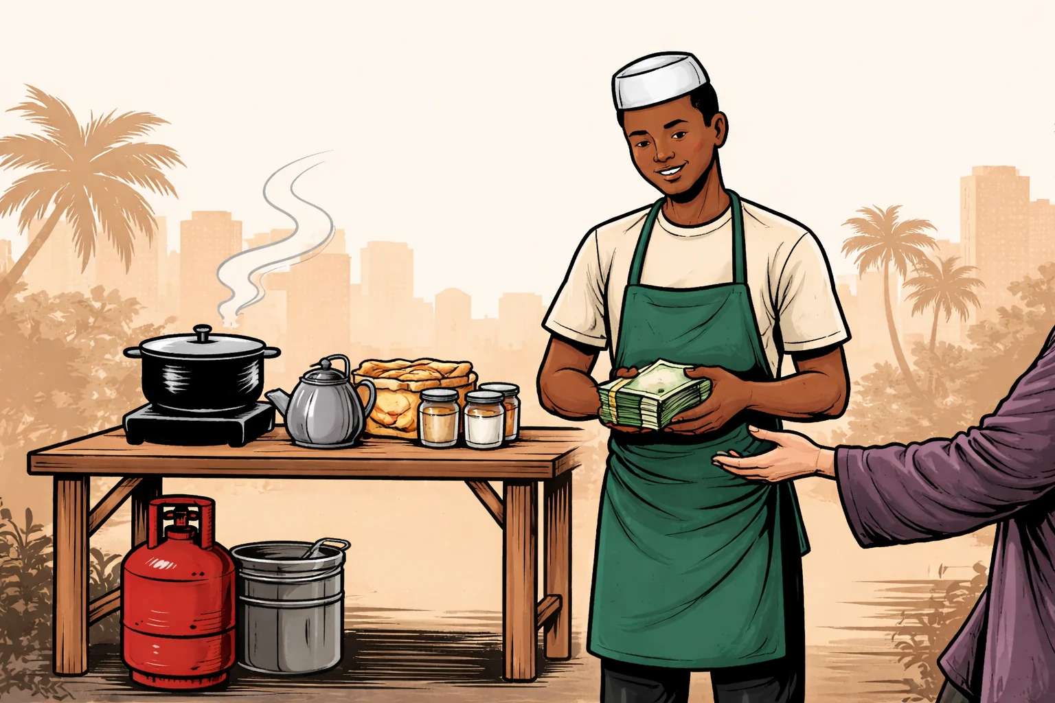 mai shai lekki- informal economy in Lagos