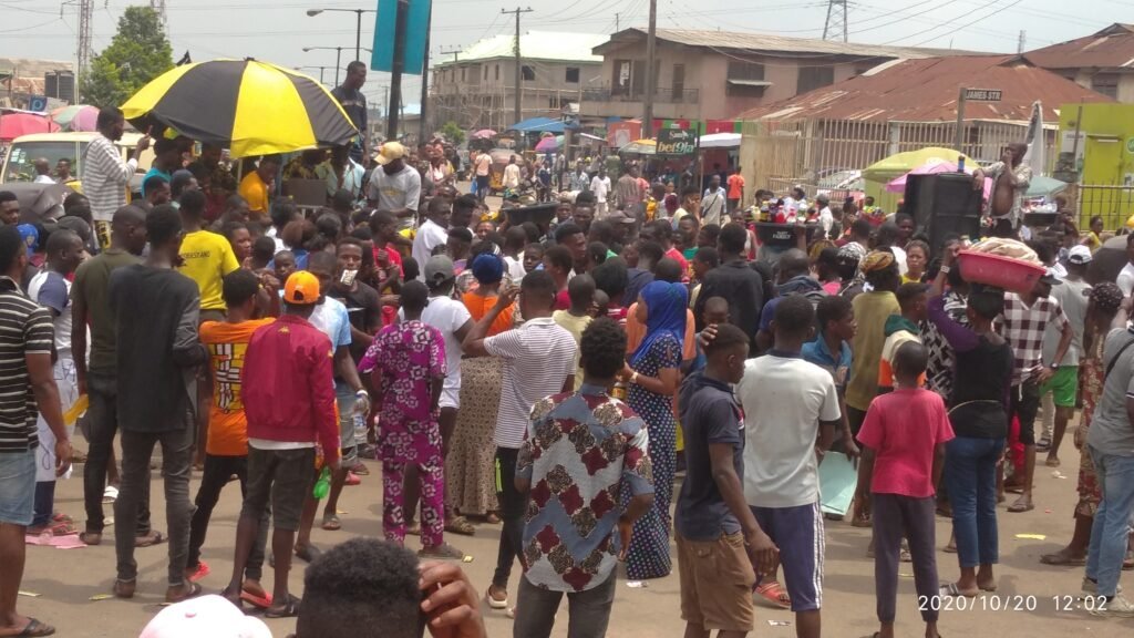 Omoyele Sowore protests