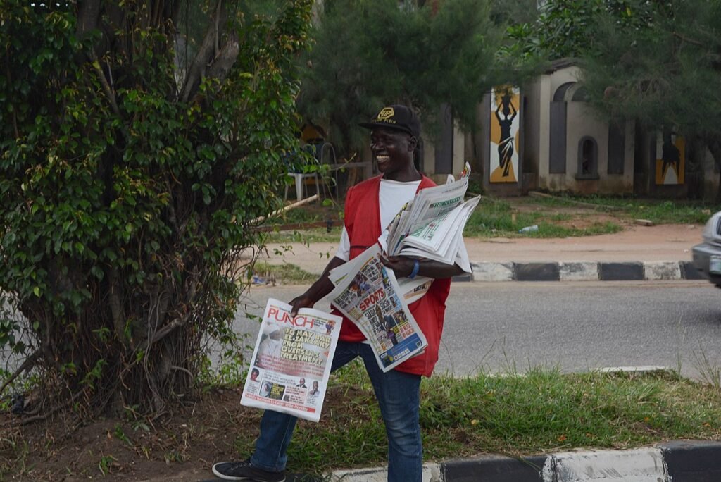 newspaper vendor