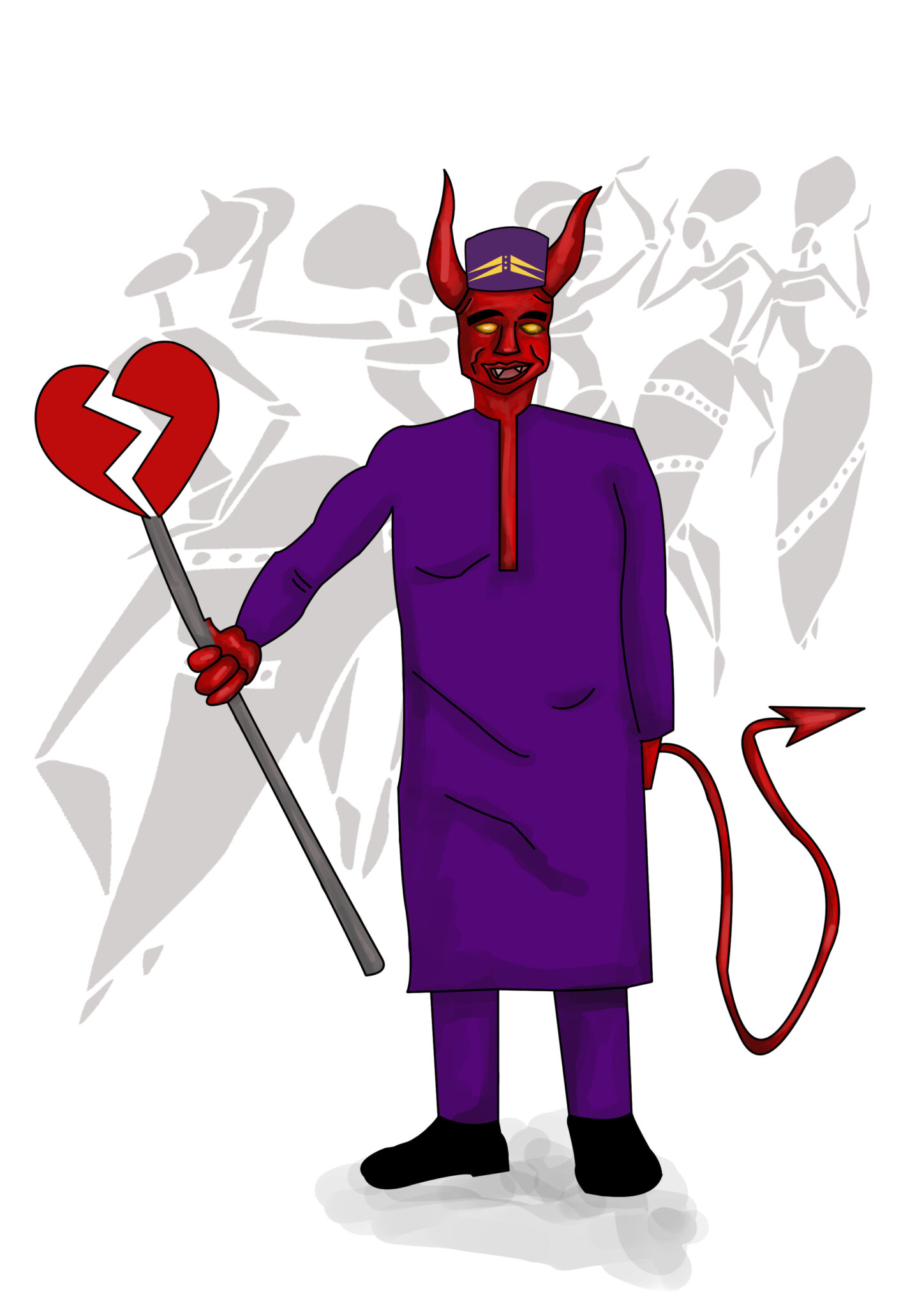 The buba and sokoto is the uniform of the Yoruba demon 