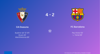 Barcelona shock loss to Osasuna gives Real Madrid a chance to close in on them in the league table.