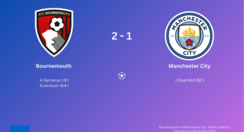 Manchester City shock lose to Bournemouth throws league title challenge wide open