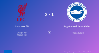 Liverpool comeback win against Brighton sees them go top of the league