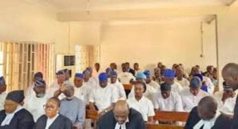 Lagos Assembly Crisis Escalates as 35 Lawmakers arrives in Court Over Obasa’s Impeachment