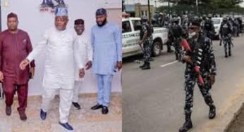 Obasa Arrives Lagos Assembly Complex with Heavy Security Amid Political Turmoil