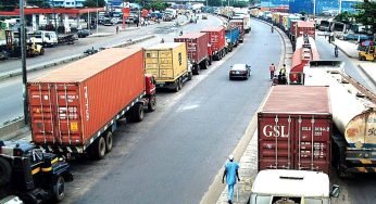 Lagos Traffic: Truck Trapped Under Lekki Billboard Shuts Admiralty Way 