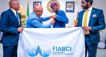 Business File: Leadership of International Real Estate Federation – Nigerian Chapter (FIABCI-Nigeria) Pays Courtesy Visit to Governor Sanwo-Olu
