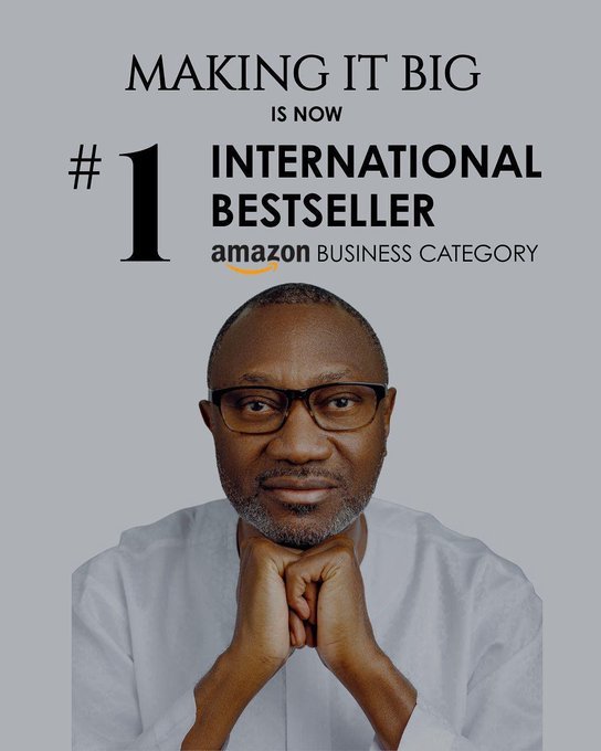 Femi Otedola's Book “Making It Big” Hits Amazon #1 Bestseller