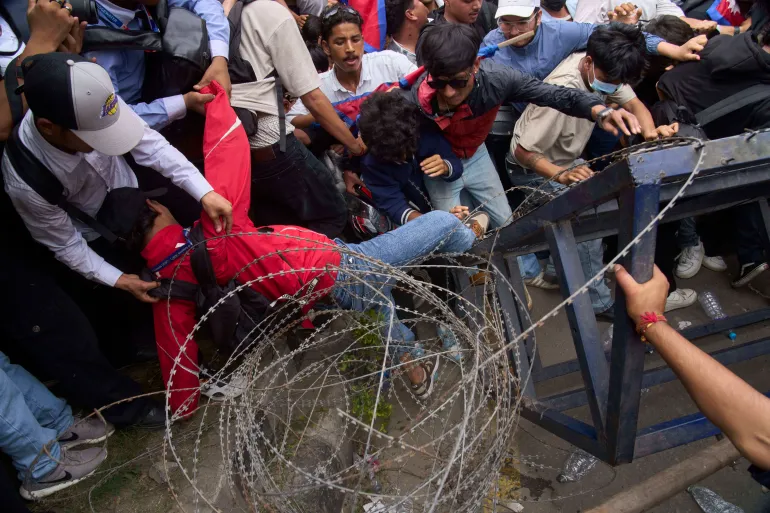 Nepal Youth Protest Against Social Media Ban