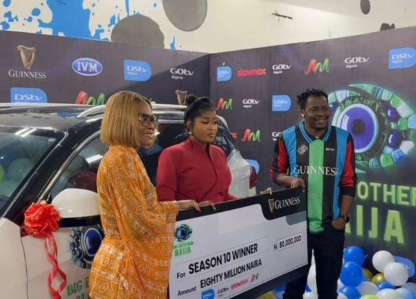 BBNaija Season 10 Winner Imisi Ayanwale Receives ₦80m Cash Prize, Innoson SUV 