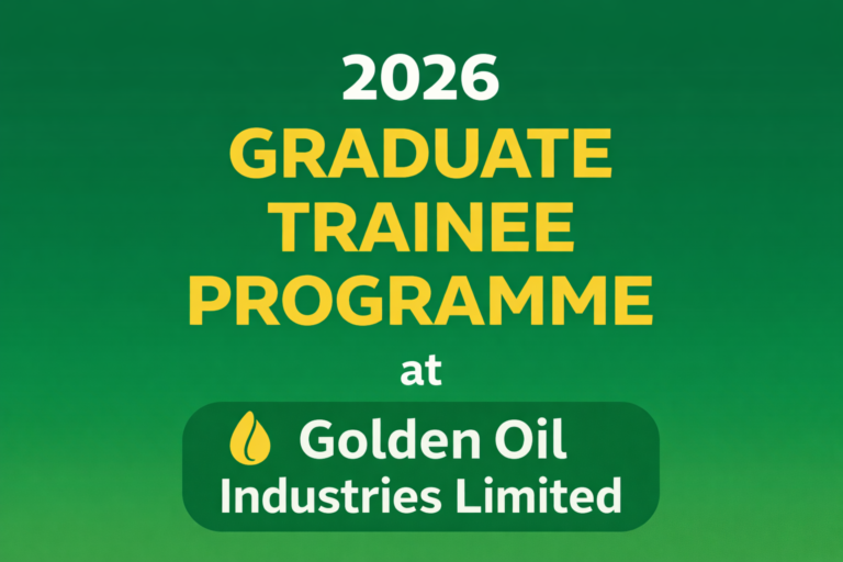 Golden Oil Industries Limited Graduate trainee