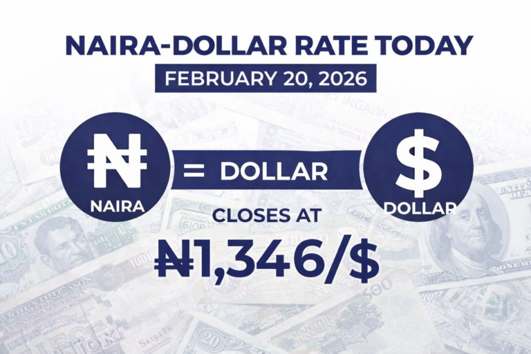 Naira rate February 20 2026