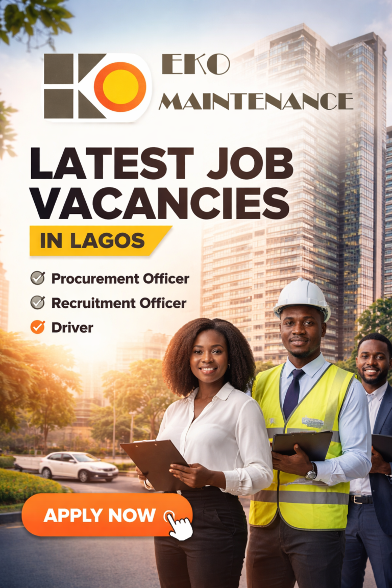 Eko Maintenance Job Vacancies in Lagos 2026