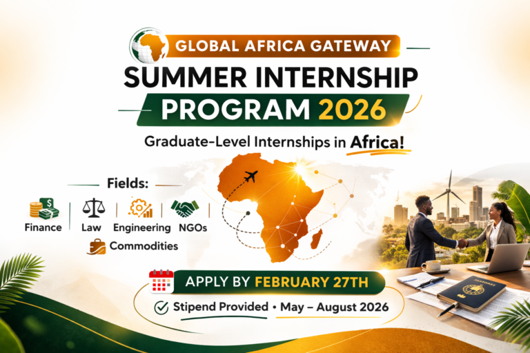 Global Africa Gateway Summer Internship Program 2026