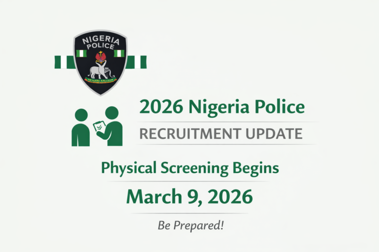 2026 Police recruitment