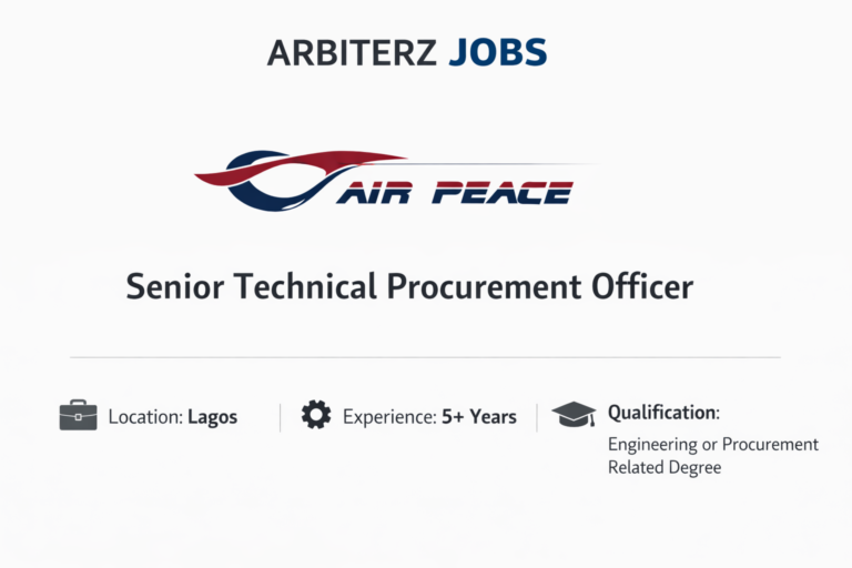 Air Peace Senior Technical Procurement Officer