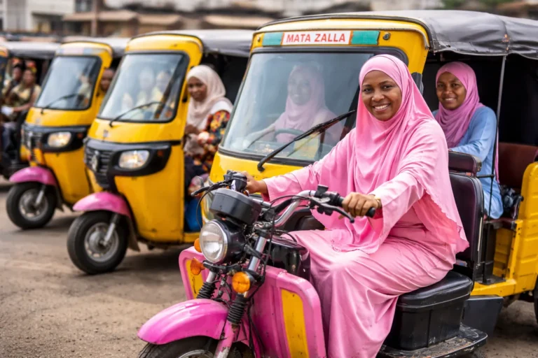 women rickshaw drivers Kano