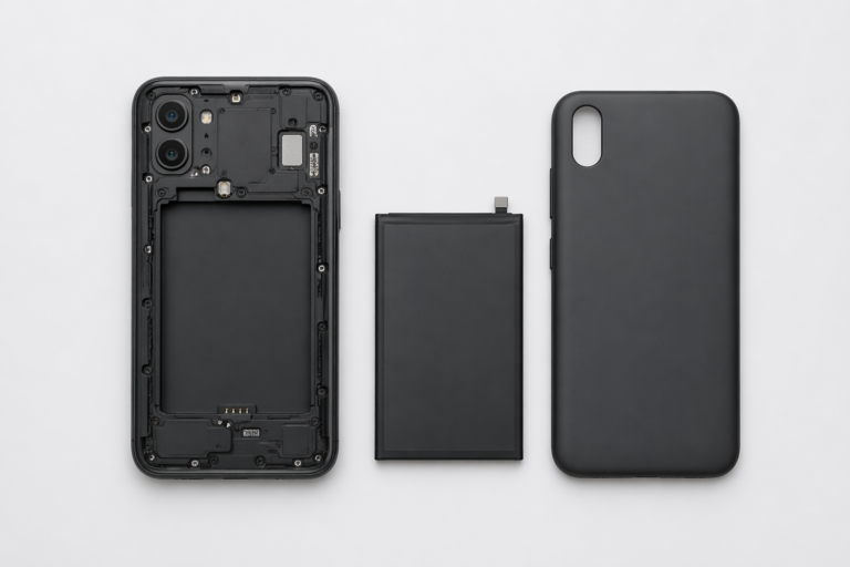 Smartphone with removeable battery