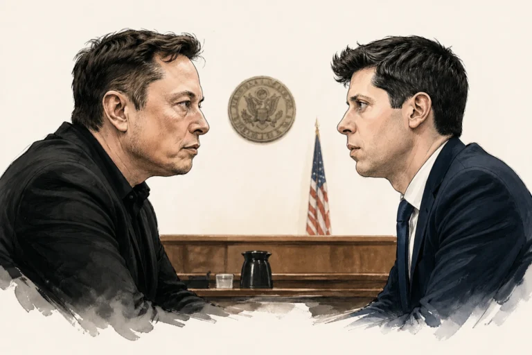 Elon Musk and Sam Altman Open Ai face off in court