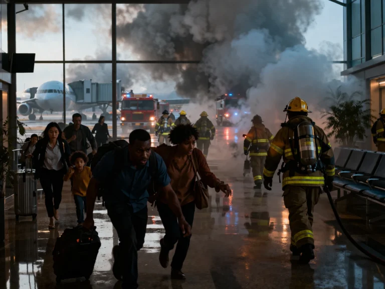 Lagos airport fire