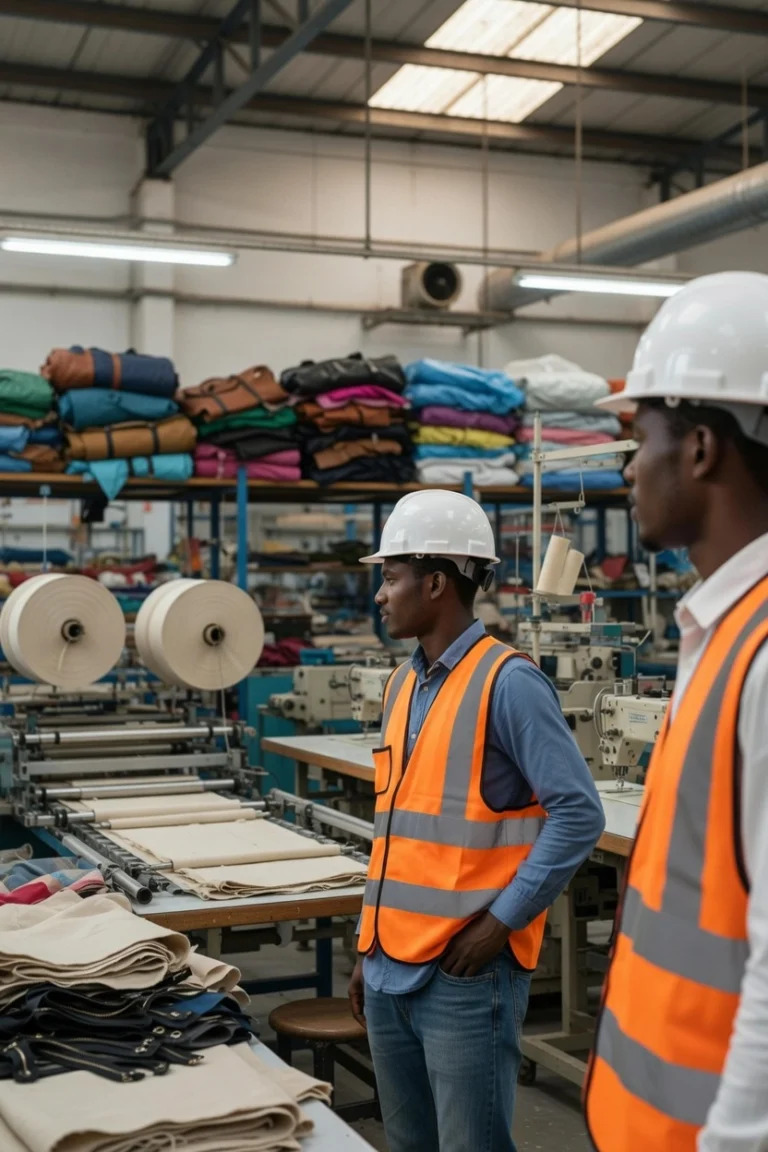 Engineers in a factory