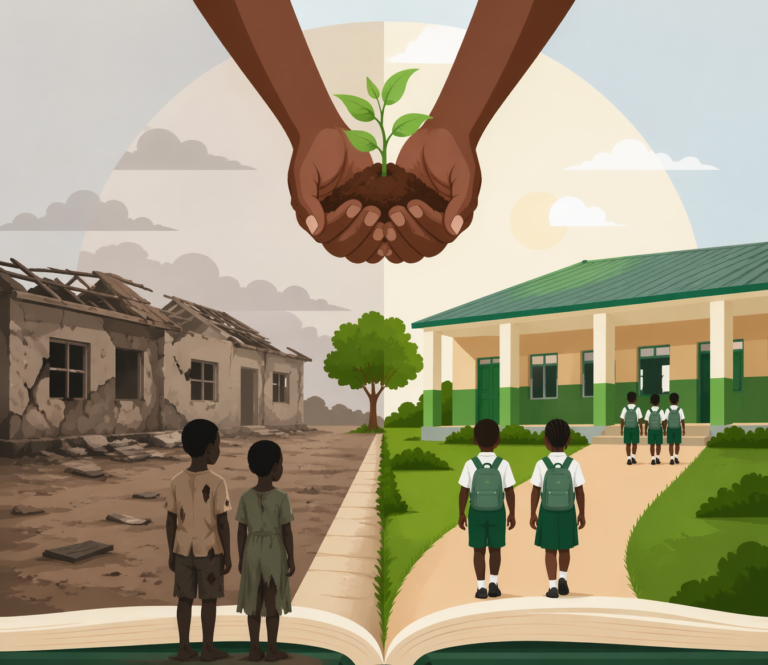 Primary school pupils heading to school