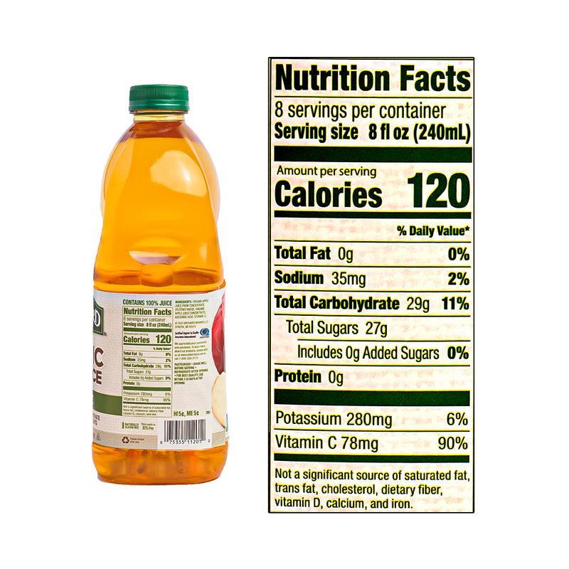 what natural orange juice contains