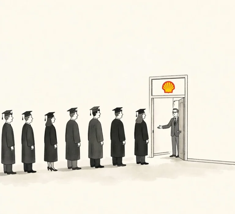 Graduate hires on a line