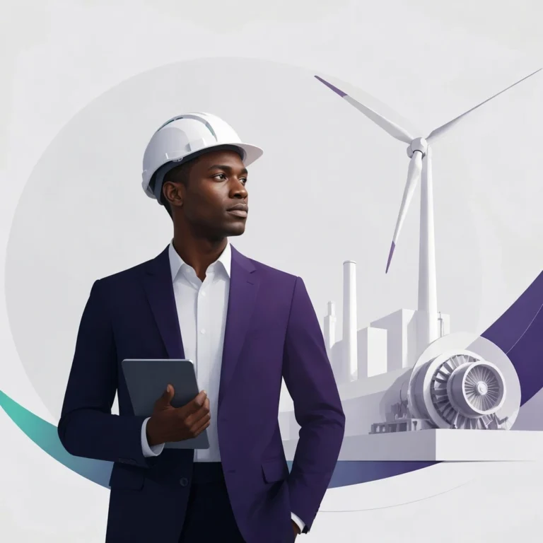 A young Engineering project manager on site