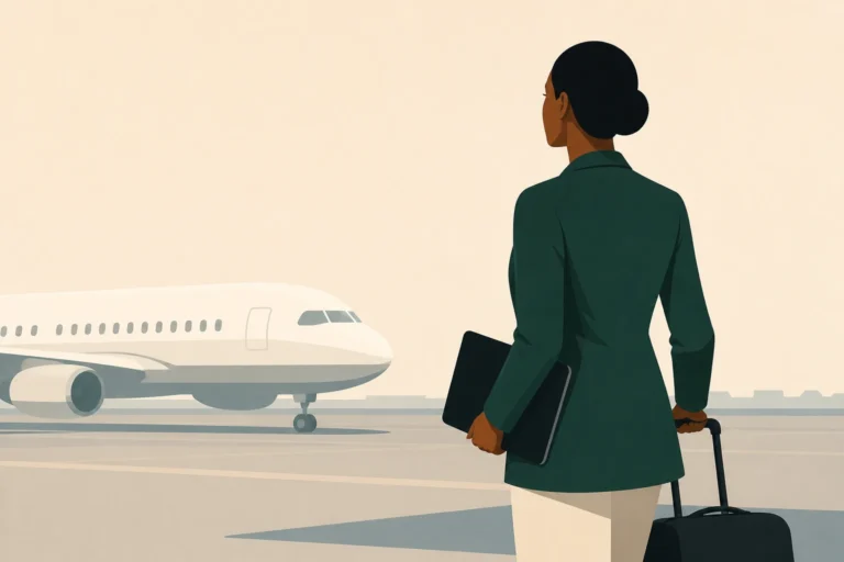 a female aviation professional