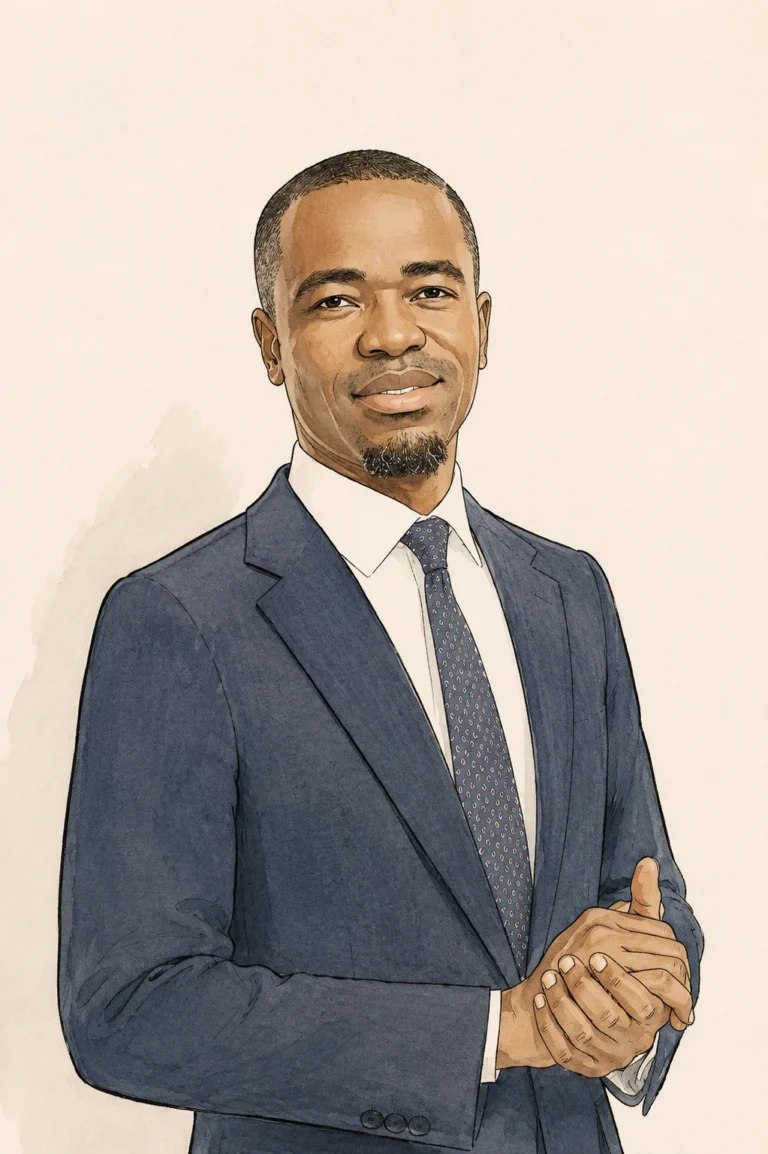Banking professional on suit
