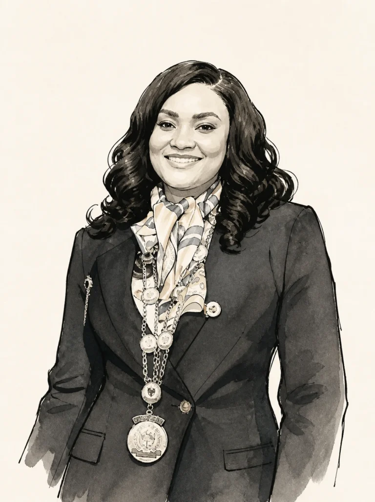 Female stockbroker