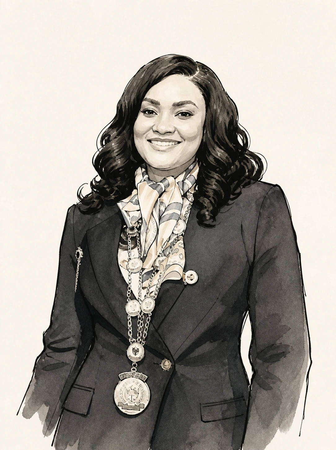 Female stockbroker