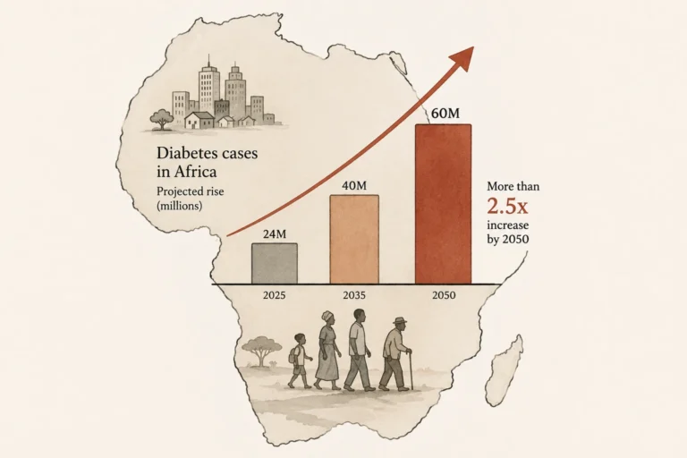 Health experts warn that Africa is expected to experience the world's fastest rise in diabetes cases, driven by changing diets, urbanization and sedentary lifestyles.