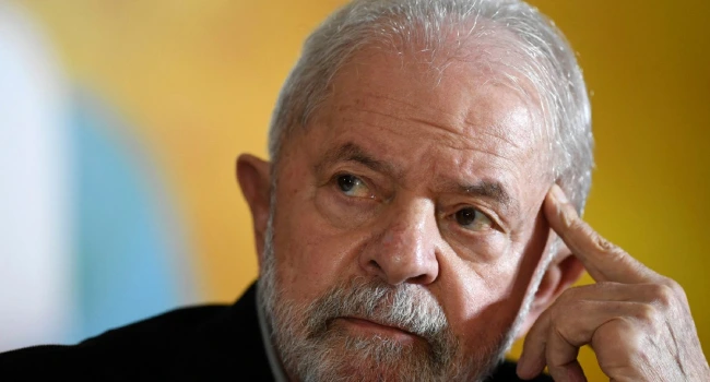 Brazilian President Luiz Inácio Lula da Silva speaks about Brazil's World Cup elimination