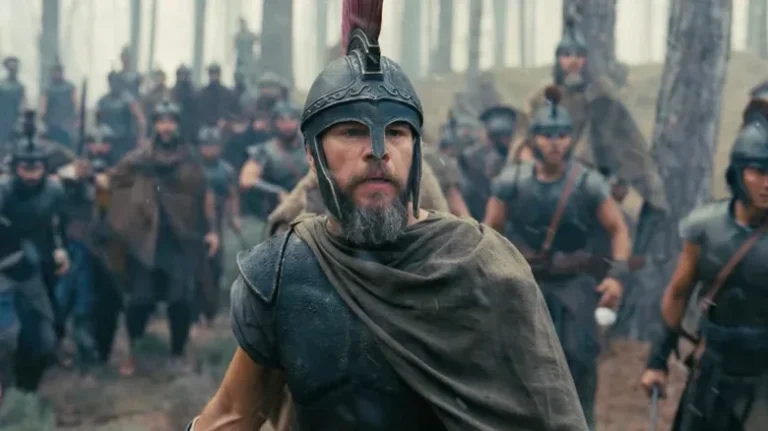 Matt Damon in Christopher Nolan's The Odyssey, which debuted with $264.1 million worldwide and became the director's biggest global box office opening.