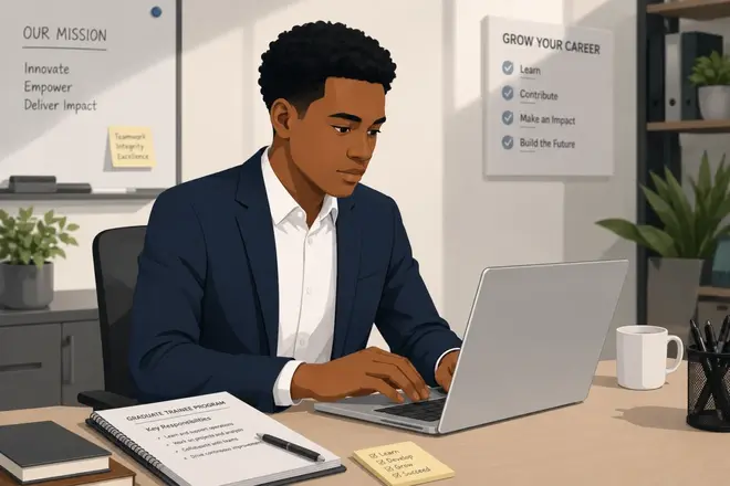 Graduate Trainee at work