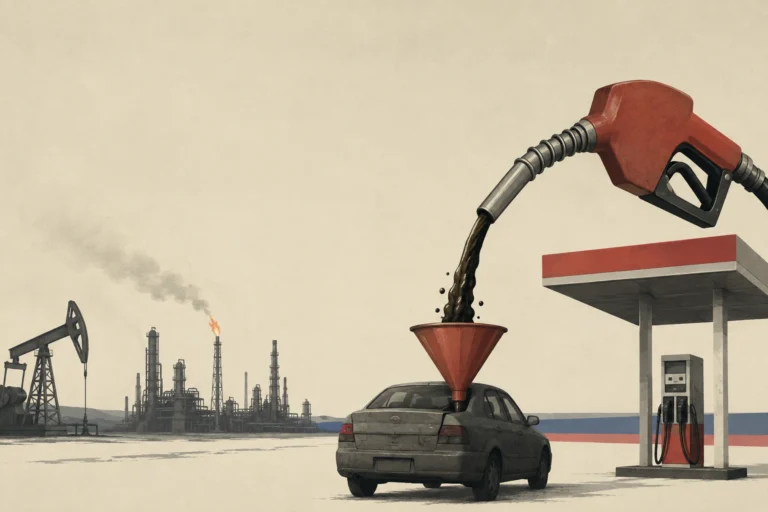 Russia’s petrol shortage forces Moscow to allow lower-grade fuel as refinery disruptions put pressure on domestic supplies.