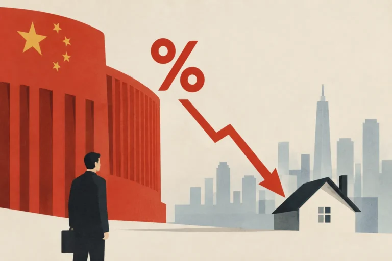 People's Bank of China headquarters as China cuts interest rates and expands mortgage support